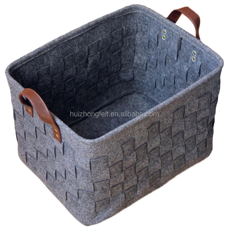 felt toy storage basket