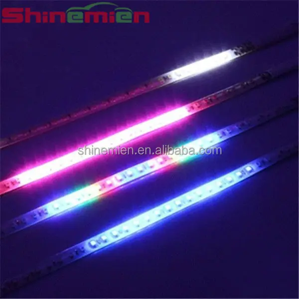 10X RGB Multi Color 60CM 48 SMD LED Strip Light Knight Rider Flash Strobe Light