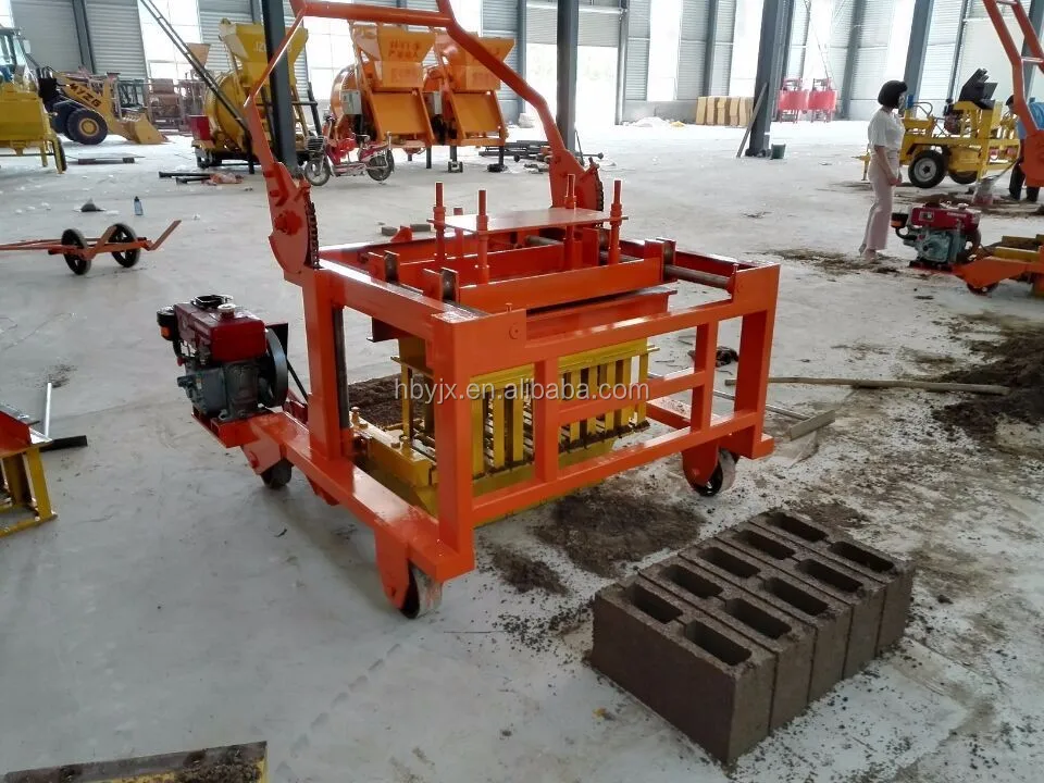 Moving Diesel Engine Used Brick Block Making Machine For Sale Qcm430