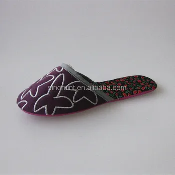 Chinese Silk And Embroidered Slipper 