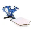 4 Color 1 Station Silk Screen Printing press Machine T-Shirt Carousel Manual Print