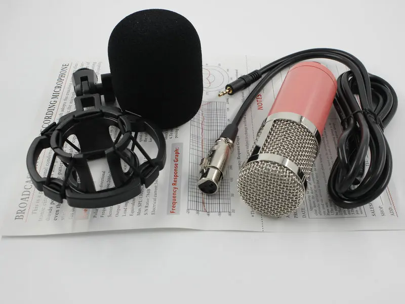 Enregistrement microphone cast Studio Microphone de studio Kit de microphone à condensateur professionnel BM-800 Pour enregistrement de podcast mit Arm Ständer&Halter Noir