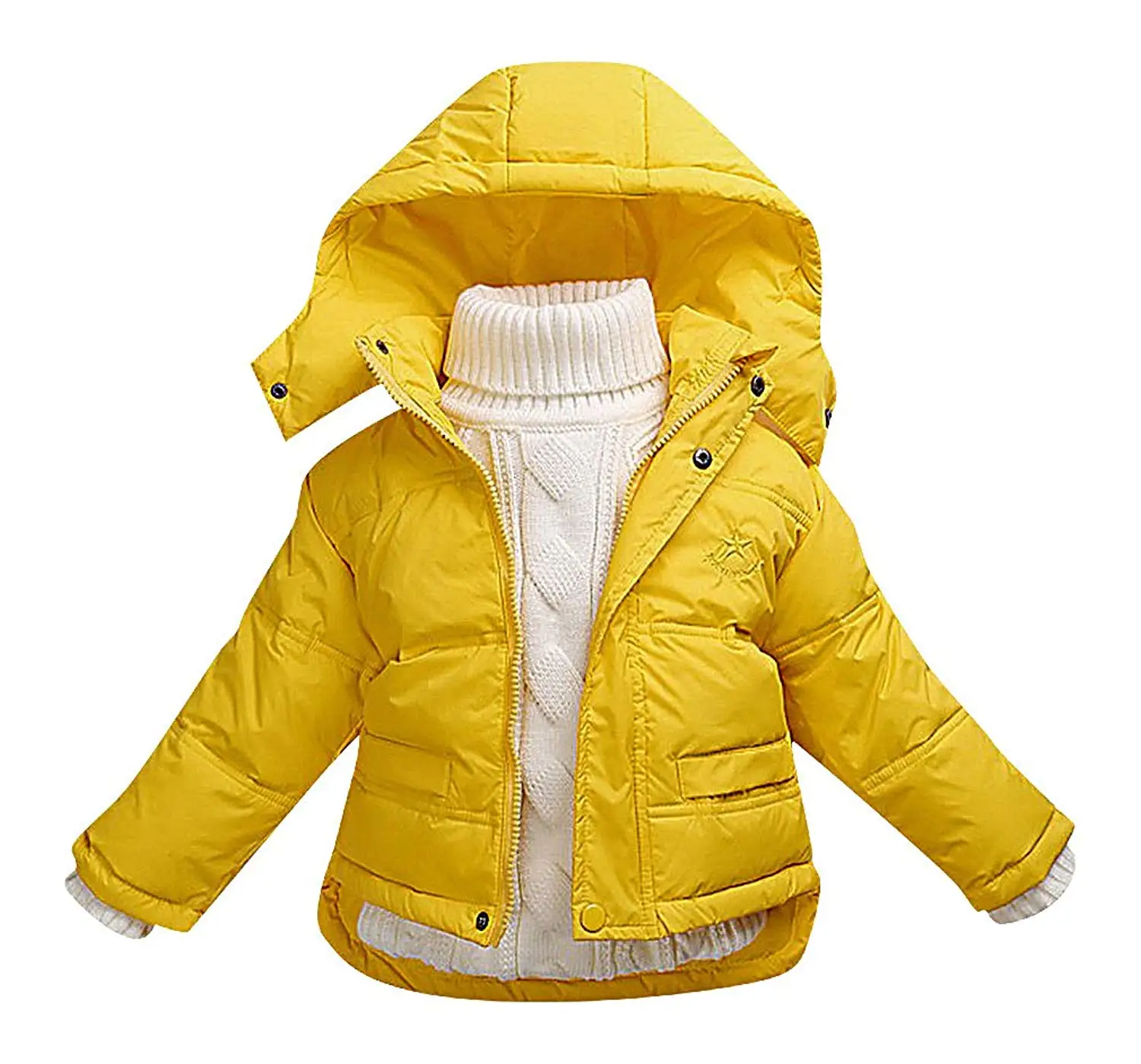 Желтая детская куртка
