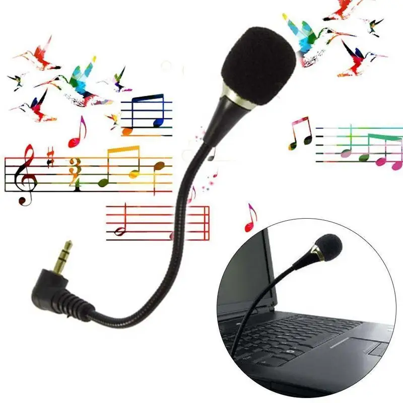 

Portable Mini Microphone Wired 3.5mm Flexible Microphone microfono microfone mikrofon for Skype MSN Chat Gaming PC Laptop