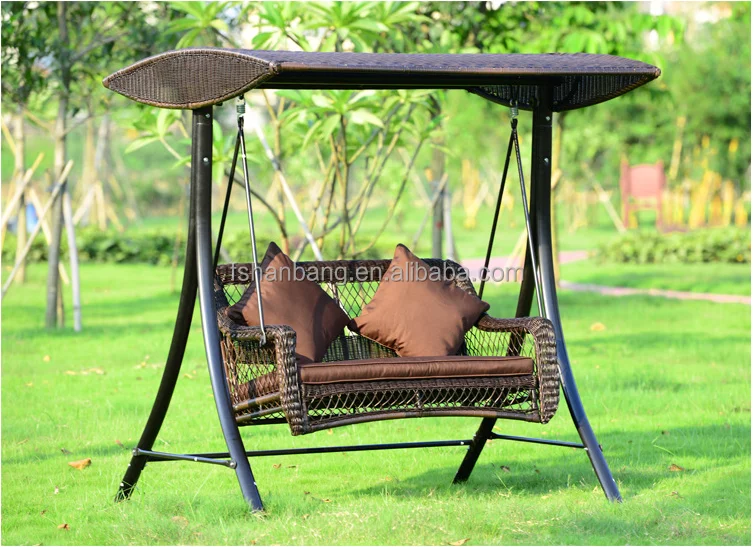 Patio al aire libre balcón Patio trasero de plástico sintético de ratán