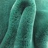 Dark Green Rabbit Faux Fur Fabric Soft Warm Winter Fake Artificial Polyester Furs