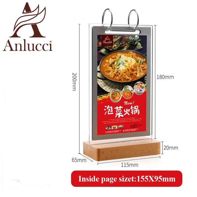 
Acrylic Clear Stands Table Menu Sign Holder Desktop Leaflet Display Holders Price Card Stand 