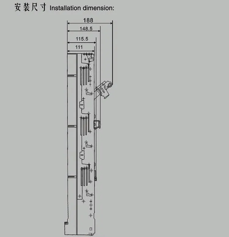 2 LMH7 LMHR160S strip type three phase NH vertical fuse rail disconnector Isolating switch.jpg
