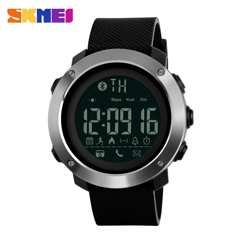 

WJ-7565 Hot Style Outdoor Sports Meter Step Men's Watch Skmei Bluetooth Connected Intelligent Waterproof Electronic Watch, Mix