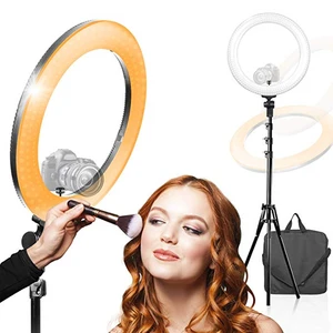 RL 18 Rechargeable LED Ring Light Make Up Mobile Phones