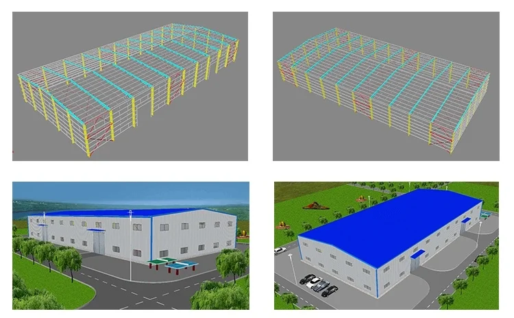 Low Price Prefab Light Steel Frame Building Roof Truss