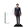 Rear projection virtual presenter for events, shopping mall