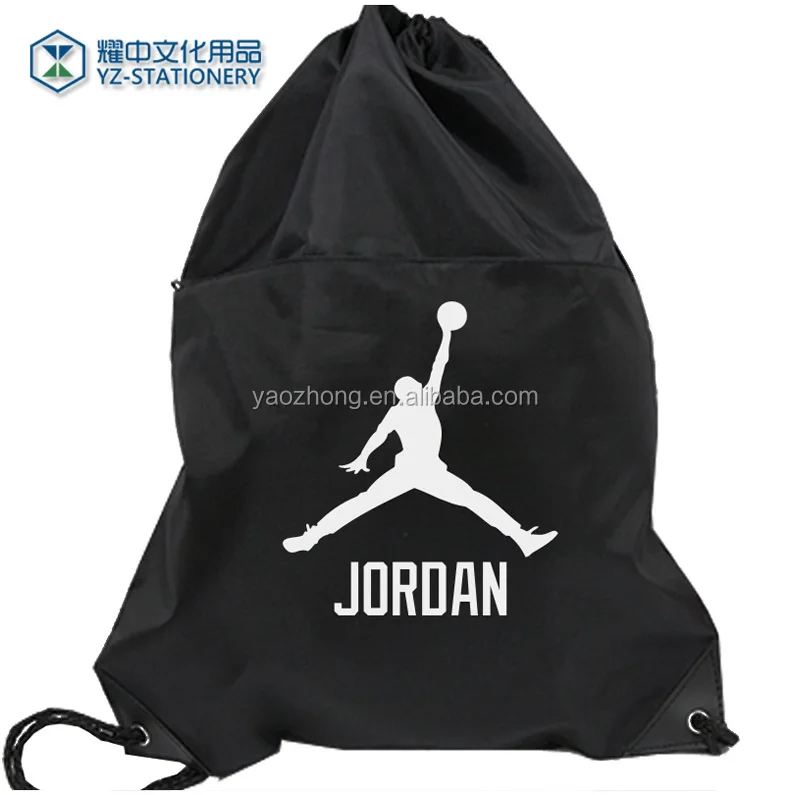 

Personalized Shiny Drawstring Backpack Sports Gymsack Dance Bag Eco Friendly Black Gift Bag Polyester Polybag Promotion OEM 1C, Customized color