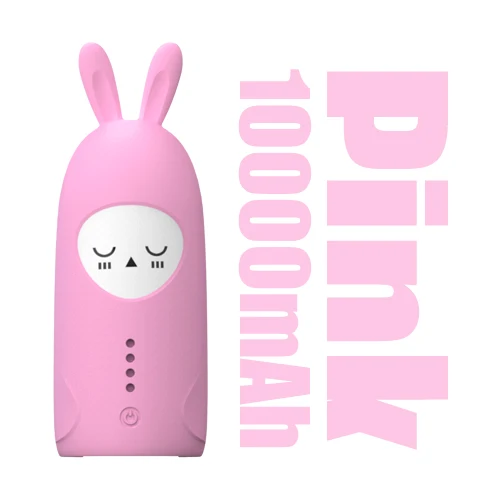 Portable Power Bank 10000 mAh Rabbit Creative Design Cute PowerBank MOXOM For Girl