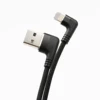 shenzhen short fast data charging 90 degree right angle u l shape micro usb male to micro otg usb female extension cord cable