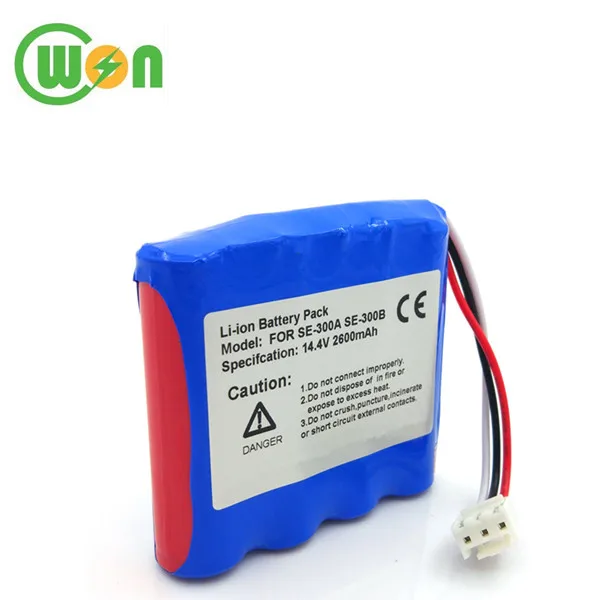 14.8V 2600mAh Battery Vital Sign Monitor for Edan SE-1 SE-100 SE-100 SE-1200 ECG EKG