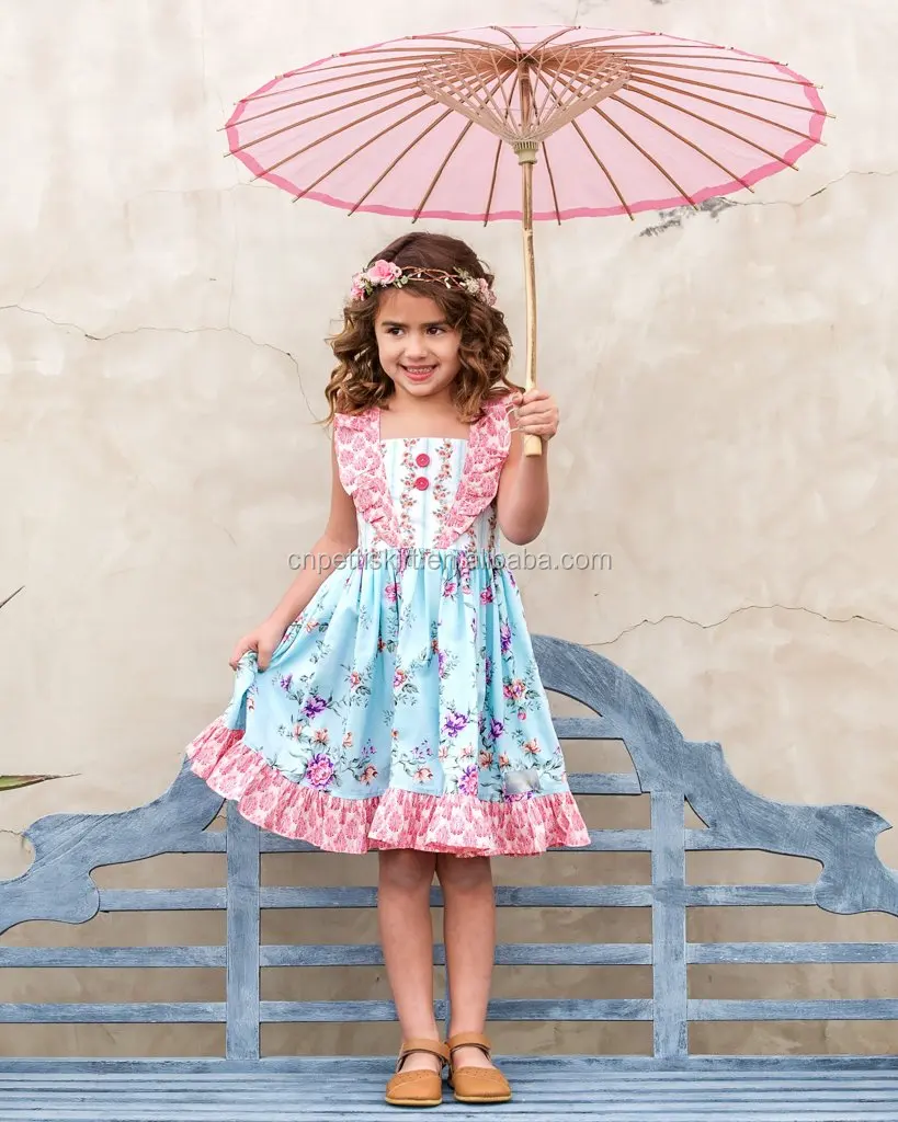 

Adorable Kids Floral Dress New Style Girls Dress
