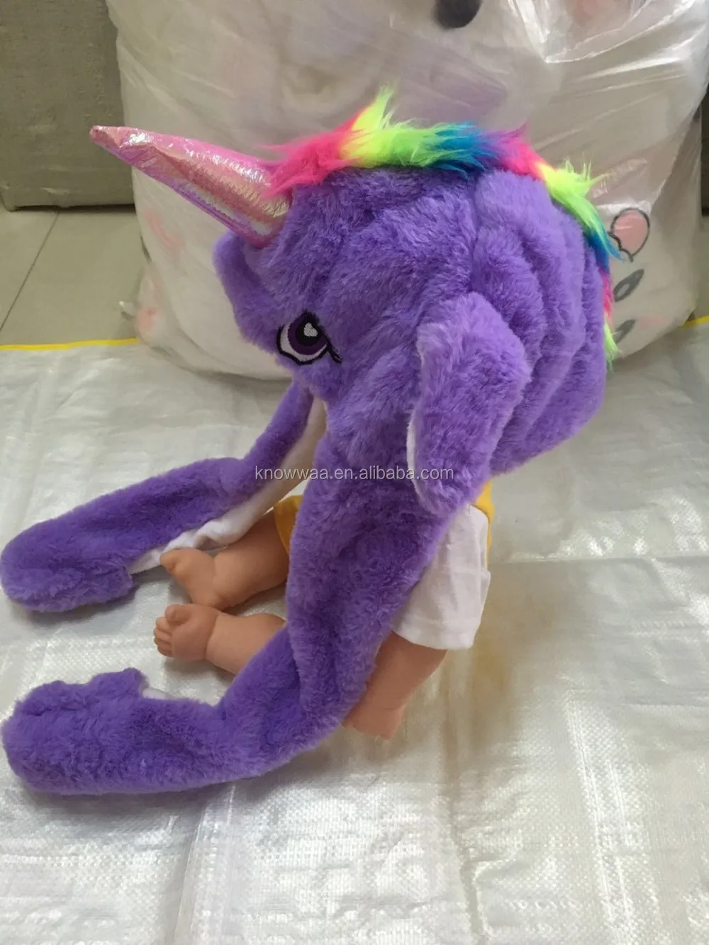 plush unicorn hat