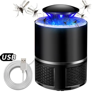 Image of Indoor USB Power LED Mosquito Killer Lamp, Electronic Bug Zapper Mosquito Repellent Inhaler Night Lamp