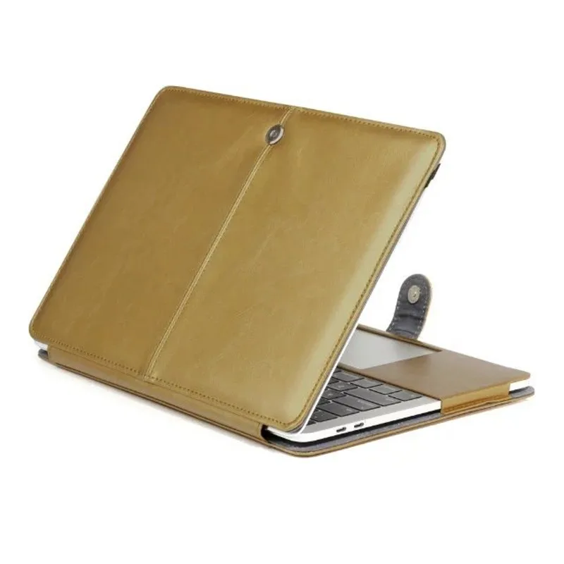 Luxury Laptop Cases For Macbook Pro Retina 13 15 Inch Pu Leather Bags