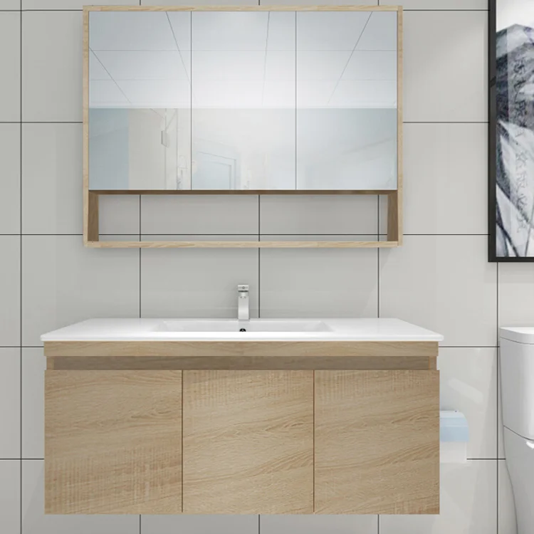 Quality Solid Wood Bathroom Medicine Cabinet Modern Bathroom Cabinet
