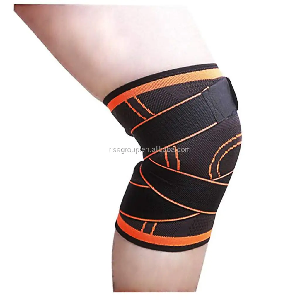 

New Breathable Comfortable Adjustable Compression Straps Support Knee Sleeve Elbow Knee Brace For Adults Kids, Black/bule/red/pink/green/custom