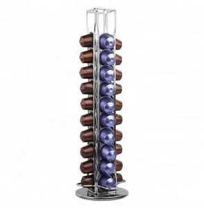Image of Wholesale Revolving Coffee Capsule Holder for 40 Nespresso Pods 4 Boxes