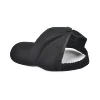 4 panel flexfit black cotton curly hair baseball ponytail cap