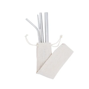 Image of Custom Logo Promotion Gift 304 Stainless Steel Straw