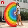 YY Rainbow Inflatable Pool Floats PVC Durable Swimming / Water Sports for Adults 180*90*20 cm