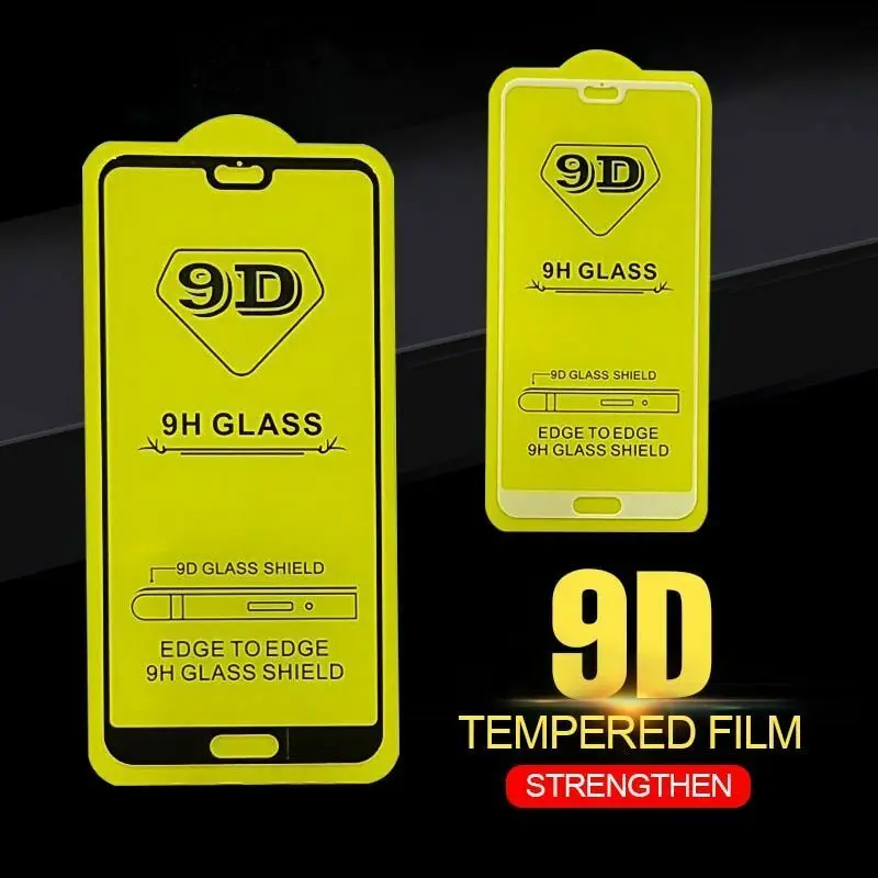 

5d 9D Full Protective Curved cover film clear Tempered Glass screen protector For Huawei P20 Lite Honor 10 Pro 9 Lite, Transparency 99% color