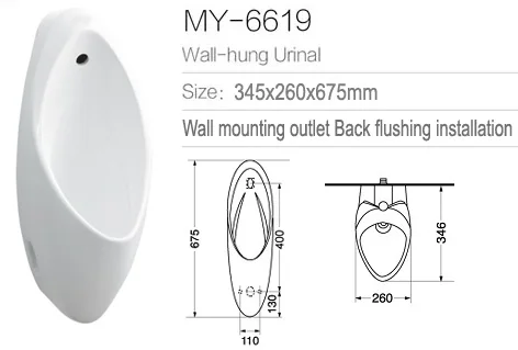 
Best Sale China Sanitaryware Reasonable Price Corner Wall Mount Ceramic Urinal 