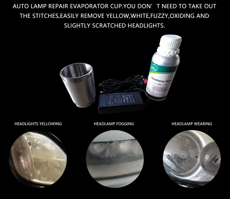 Car Headlight Repair Headlight Revonation Kit Vehicle Head Light Cleaner
