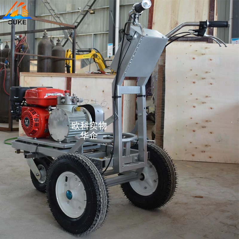 Hand push double nozzle cold paint road marking machine for sale