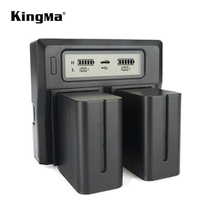 Dual Channel LCD Charger Sony NP F Series Batteries