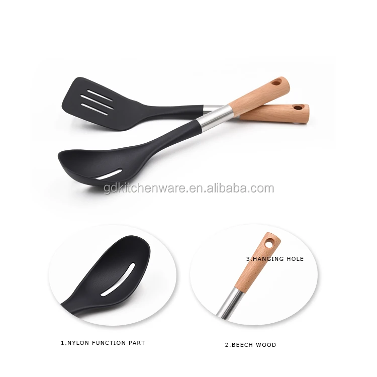 6 Piece Hotel Kitchen Utensils With Wooden Handle Buy Hotel Kitchen