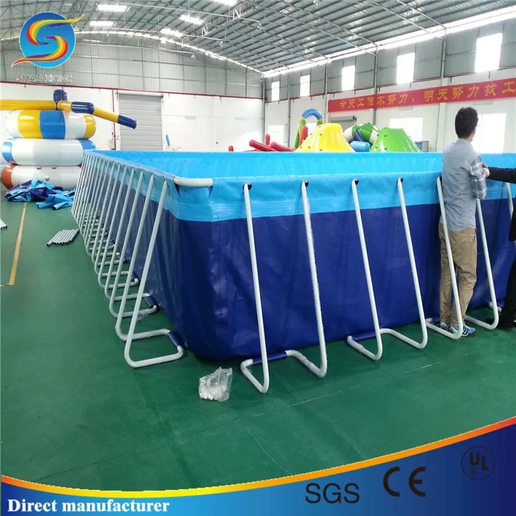 Factory Price Large Above Ground Pvc Frame Pools,Steel Metal Frame