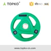 TOPKO Premium Color Bumper Plate Solid Rubber with Steel Insert