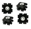 No need to weld, insert 29*29mm square tube lock directly, black, carbon steel and oxidation resistant nut