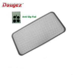 Image of Anti-Slip Multi-Purpose plastic Boot Tray & Pet Feeding Mat for Boots, Shoes, Paint, Dog Bowls, Cat Litter Box, Gardening