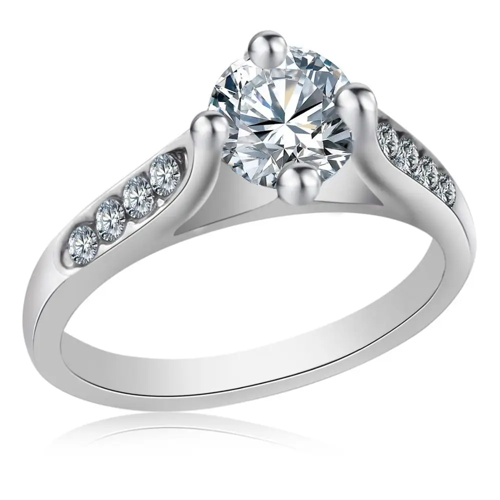 

Hot New Design Elegant Luxury Charm Austrian Crystal Zircon Ring Wedding Engagement Bridal Rings Fine jewelry for women, N/a