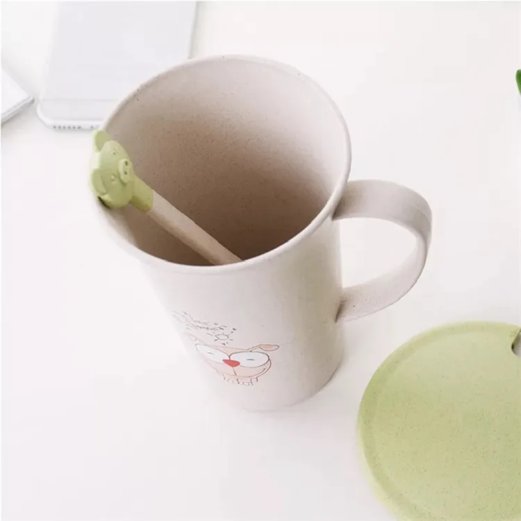 Standard Match Wheat Straw Eco - Friendly White Mug