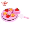 Wooden Kids Meal Fruit Cake Toy Eco-friendly Cake Cutting Set-15% Fixed Discount