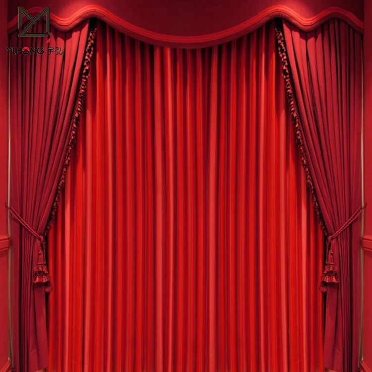 黒 赤ステージ背景のカーテンベルベットステージカーテン販売のため Buy ベルベットのステージカーテン販売のため 電動ステージカーテン ステージ 背景のカーテン Product On Alibaba Com