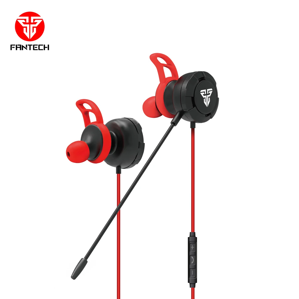 

Fantech EG1 Gaming Headphone Universal Wholesale High Quality Mobile Earphone Stereo Clear Surround Sound Mobile Earbuds, Black/red