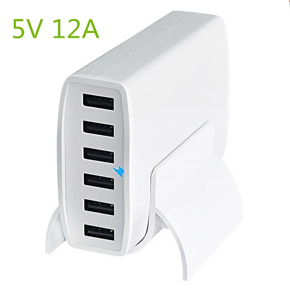 5V 12A Intelligent 6 Port USB Charger