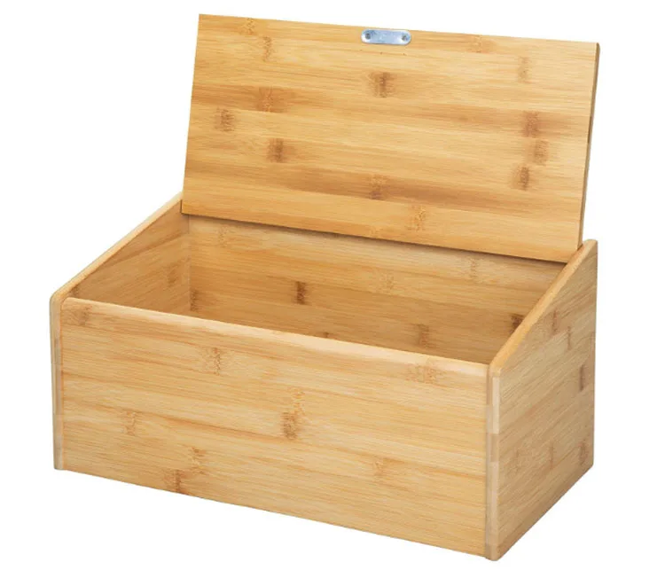 Bamboo Bread Box,Bread Storage Bin,Bread Storage Container For Bread