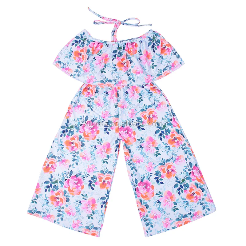 

Hot Sale Romper Girl Summer Floral Infant & Toddlers Sleeveless Clothing Baby Romper, Picture