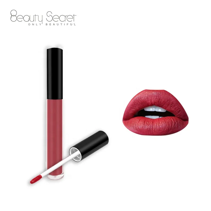 

Nice round tube OEM long lasting waterproof matte lipstick, 14 colors