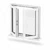 Double tempered glass internal blinds casement window sliding windows